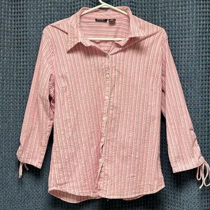 Details Pink Button Down Shirt. Size 2X